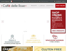 Tablet Screenshot of caffedellerose.net